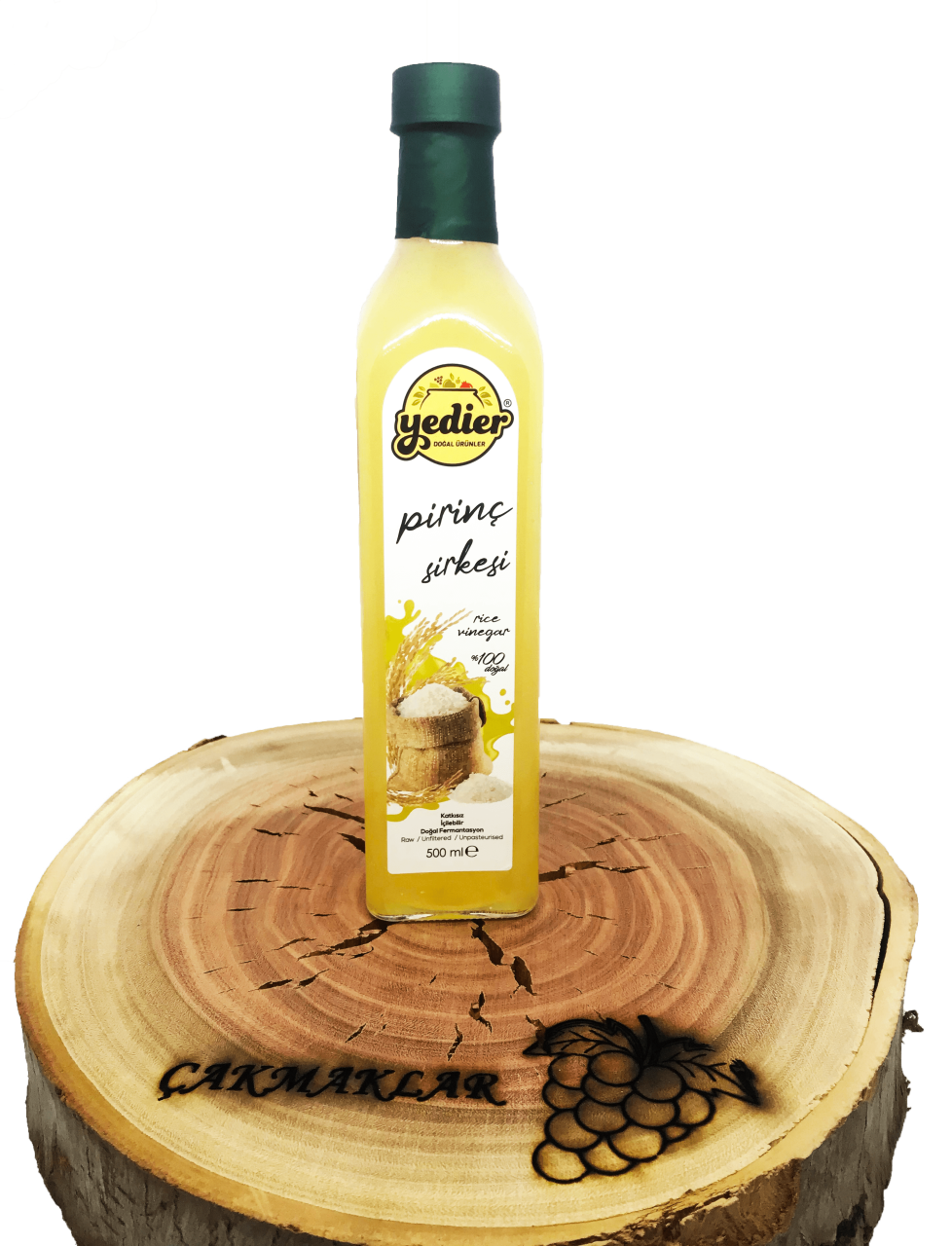 Yedier Pirinç Sirkesi Doğal Fermente (500ml)