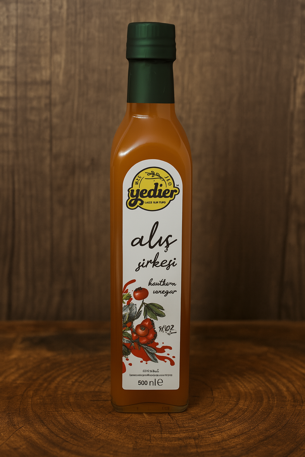 Yedier Alıç Sirkesi Doğal Fermente (500ml)