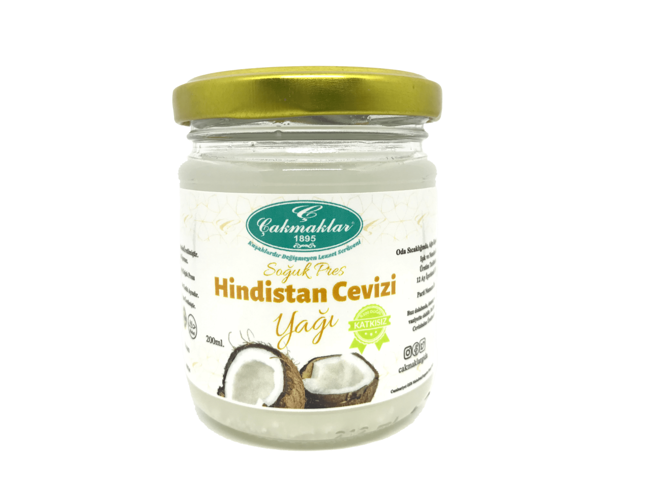 Soğuk Sıkım Hindistan Cevizi Yağı (150 ml)