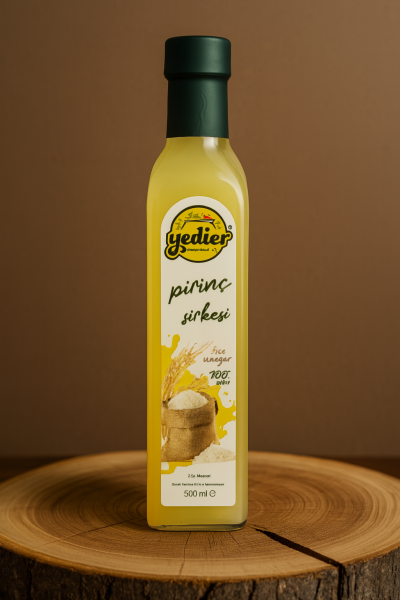 Yedier Pirinç Sirkesi Doğal Fermente (500ml)