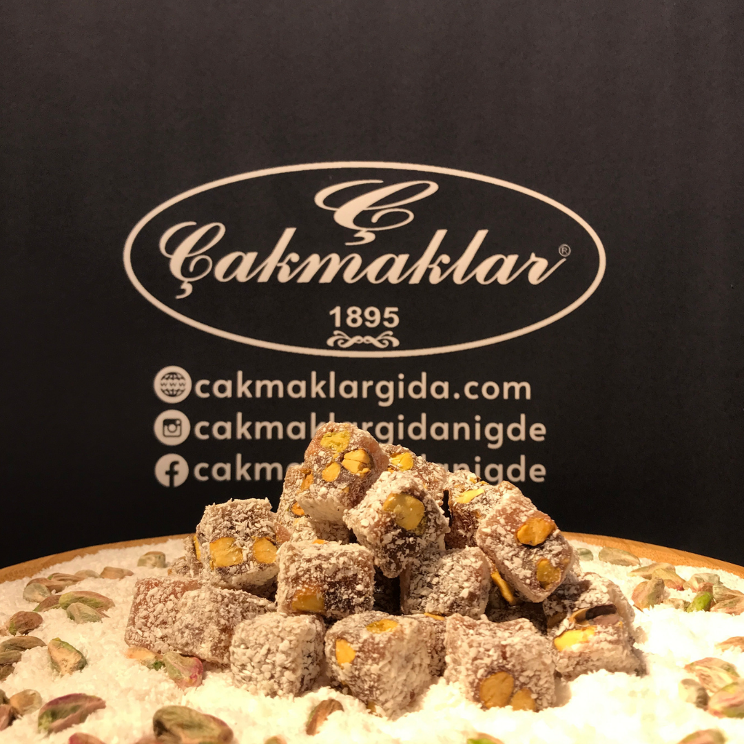 Çifte Kavrulmuş A.Fıstıklı Hindistan Cevizli kakaolu Lokum