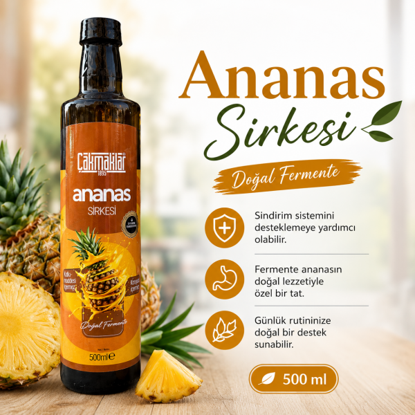 Çakmaklar Ananas Sirkesi 500ML