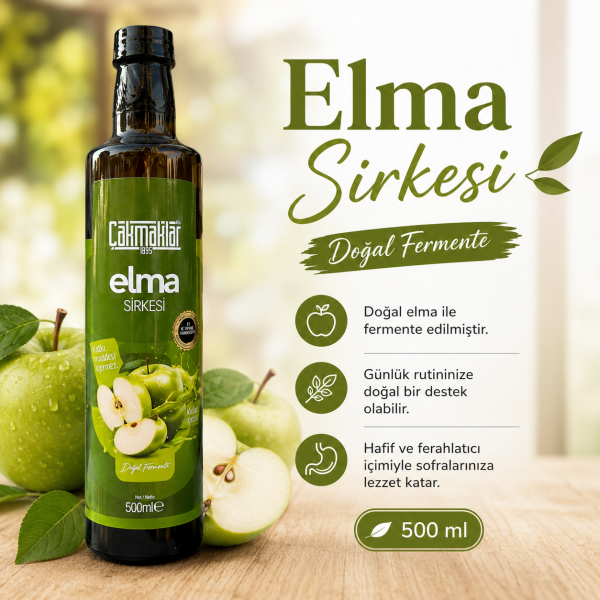 Çakmaklar Elma Sirkesi 500ML