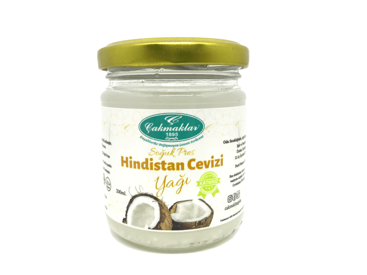 Soğuk Sıkım Hindistan Cevizi Yağı (150 ml)