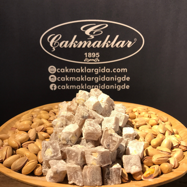 Çifte Kavrulmuş A. Fıstıklı Tozlu Kakaolu Lokum