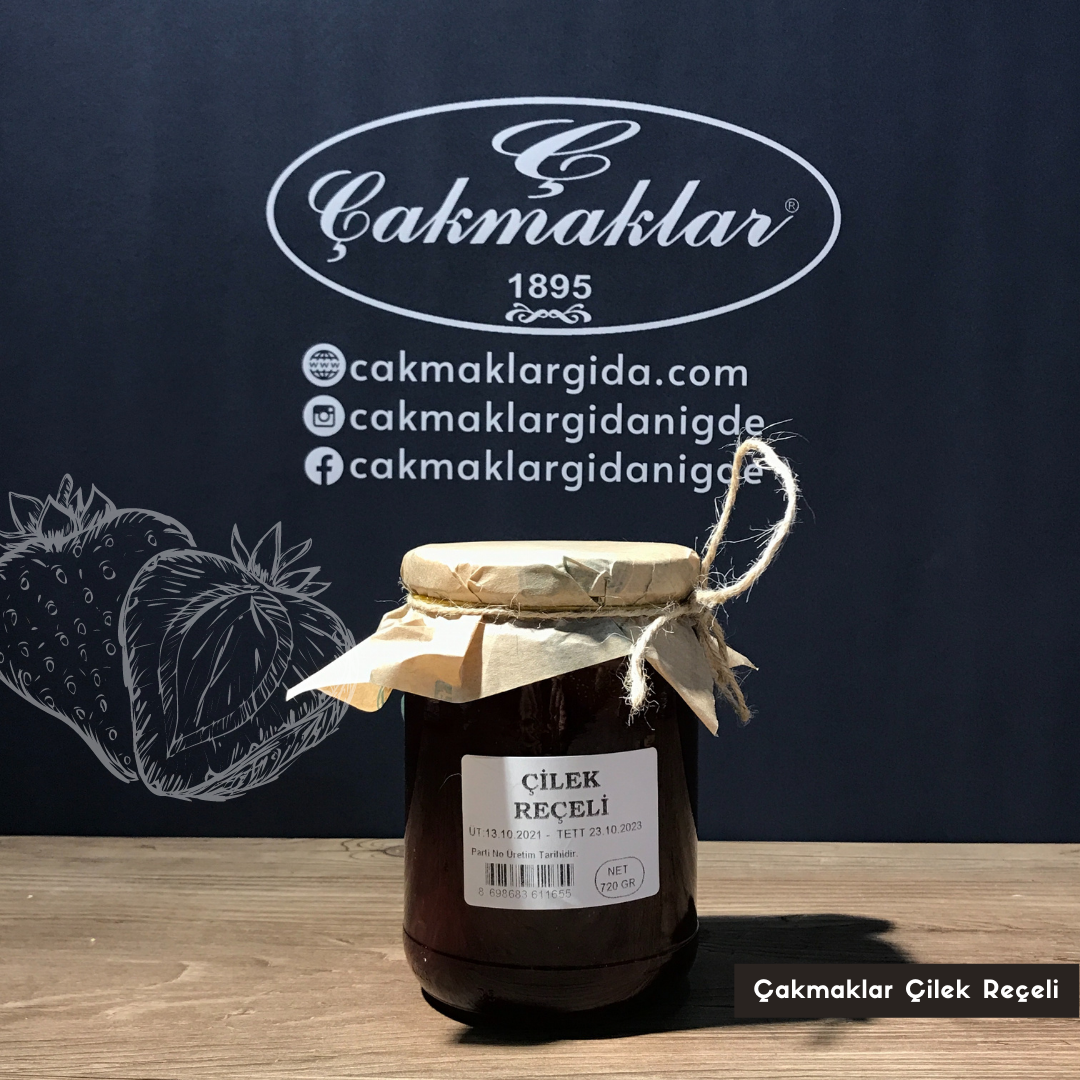 EL YAPIMI DOĞAL ÇİLEK REÇELİ 720GR