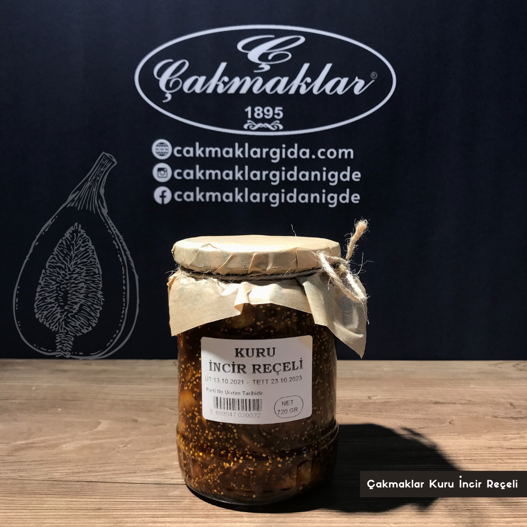 EL YAPIMI DOĞAL KURU İNCİR REÇELİ 720GR